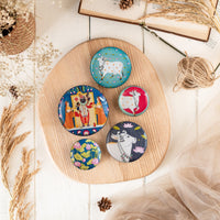Pichwai Fridge Magnets- Set of 5