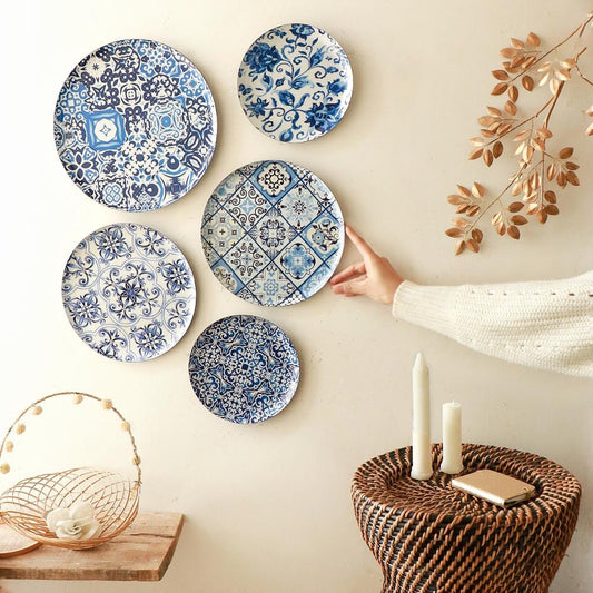Portuguese Wall Plates- Set of 5