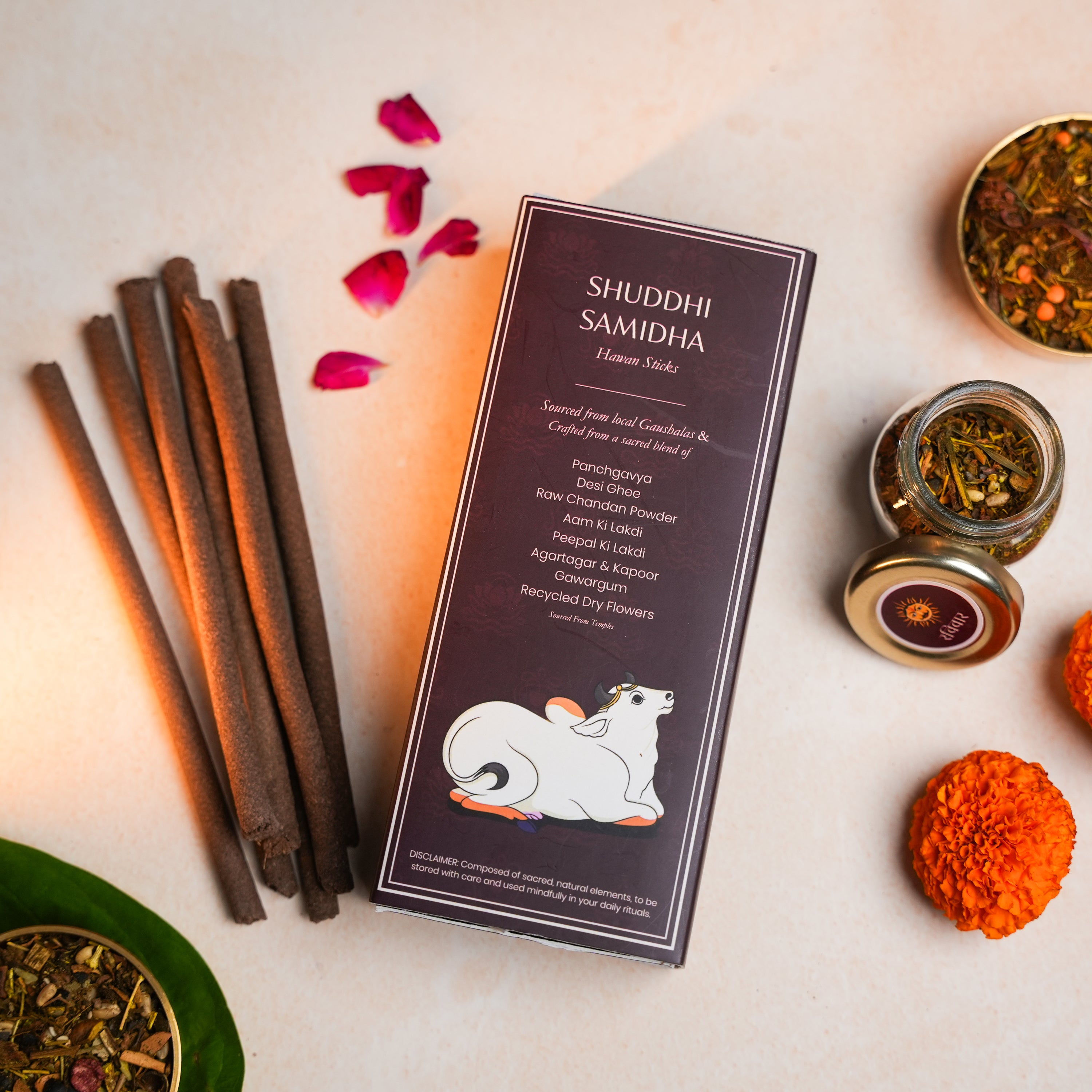 Hawan Samagri Ritual Kit – Set of 4 Sacred Offerings (45 gm each)