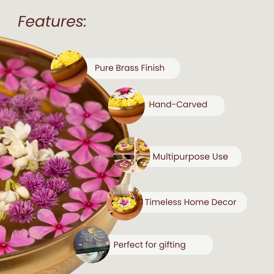 Maitri Brass Plated Urli