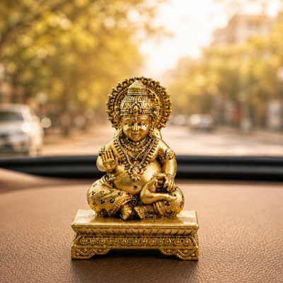 Brass Kuber Car Dashboard Idol-Wealth & Prosperity