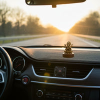 Padmasan Ganapati-Brass Cardashboard Idol