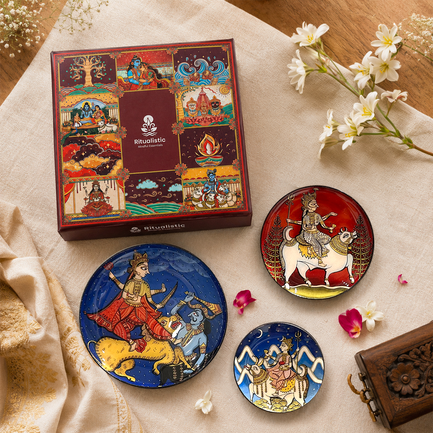 Nav Durga – Set of 3 Goddess Durga Magnets