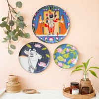 Pichwai Wall Plates - Set of 5
