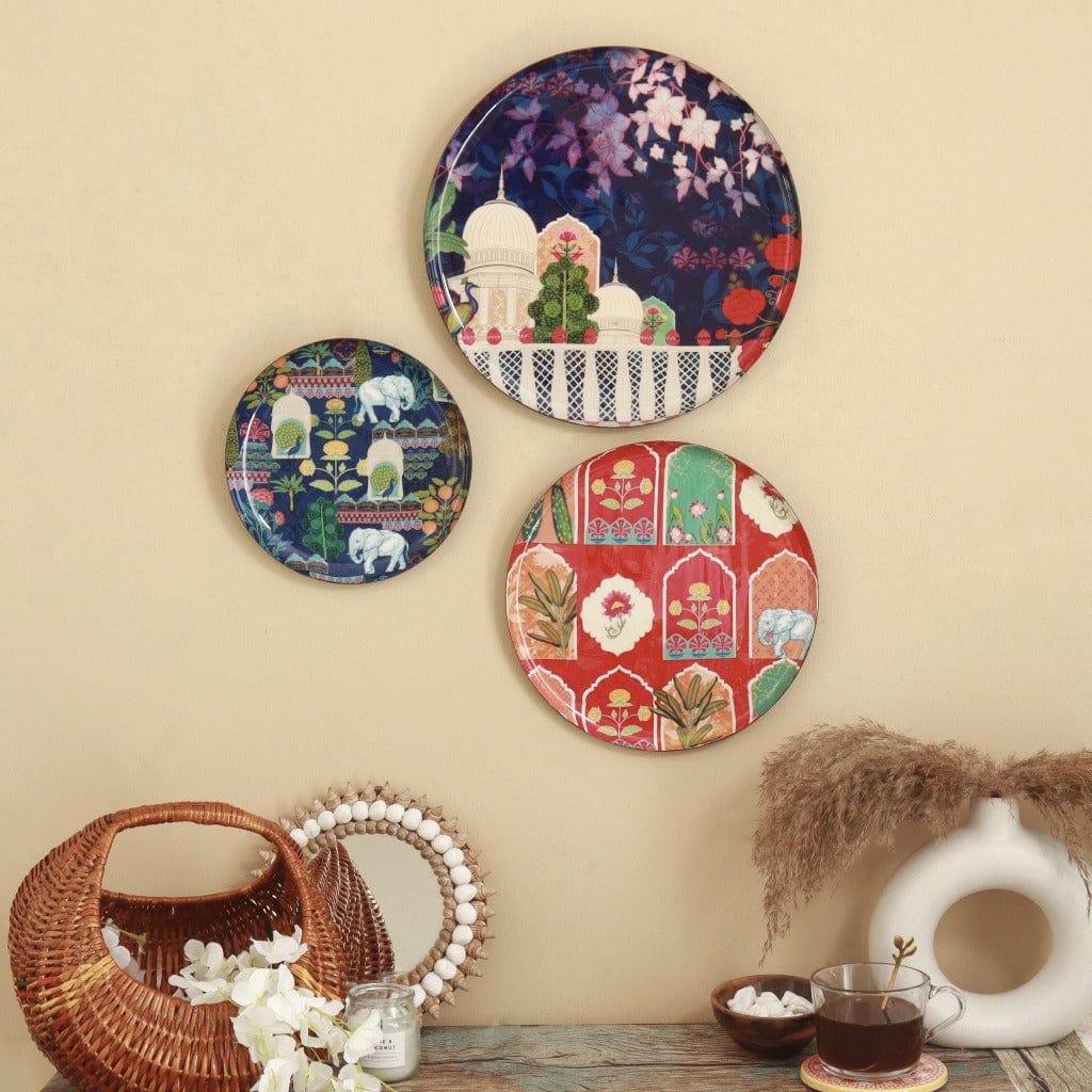Vintage India Wall Plates - Set of 3