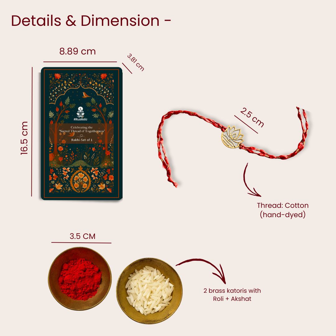 Rakhi Collection Nature Inspired -Rooted in Love – Set of 1