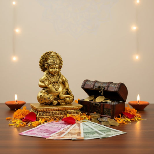 Brass Kuber Car Dashboard Idol-Wealth & Prosperity