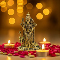 Brass Shaktidhara Kartikeya Idol – for Car Dashboard