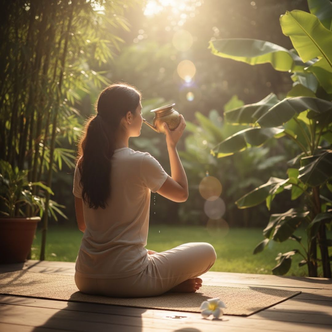 Brass-Lotus Jal Neti Pot