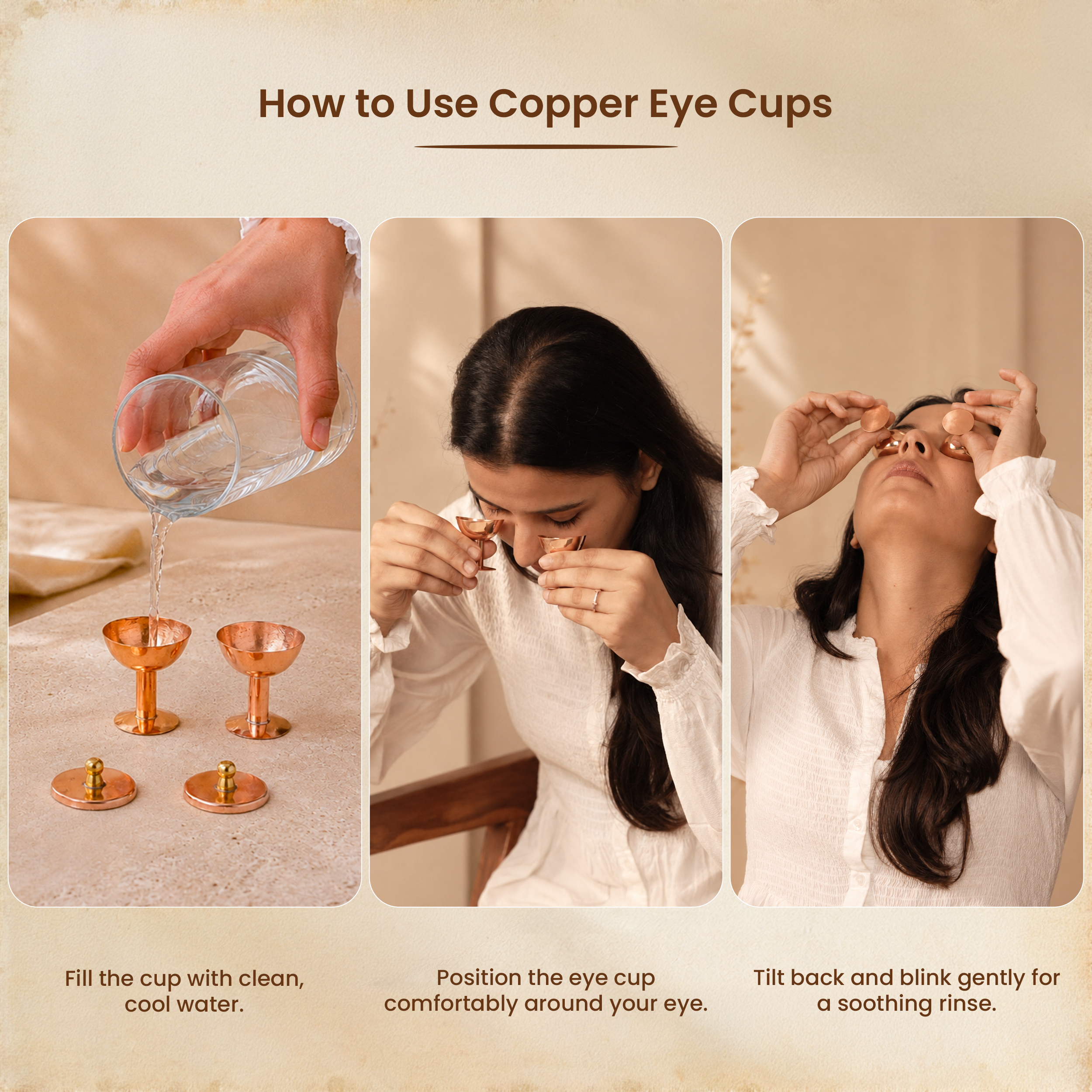 Daily Copper Wellness Gift Box – 4 in 1 (1 Jal Neti Pot + 2 Tongue Cleaners + 1 Pair of Eye Wash Cups + 1 Copper Charging Capsule)