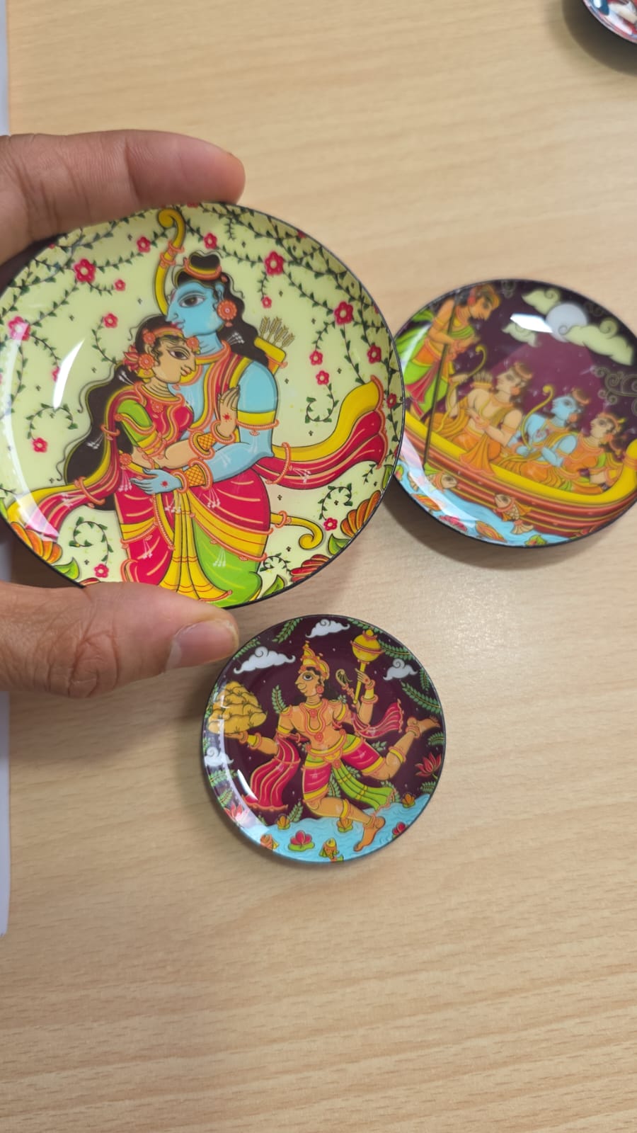 Ramayan Sacred Tales Fridge Magnets – Set of 3