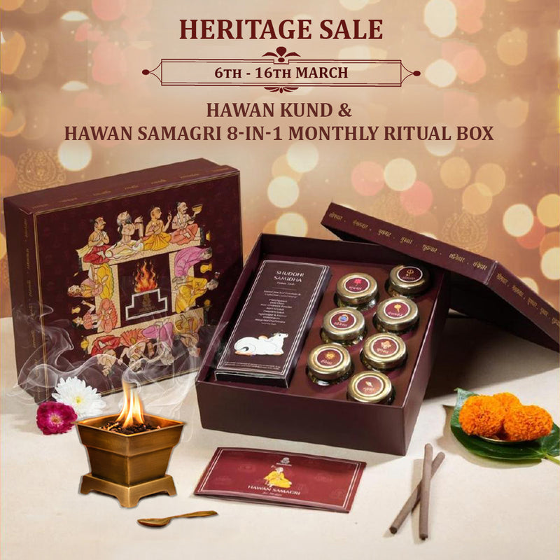 Gaushala sourced, pure and natural daily hawan kit