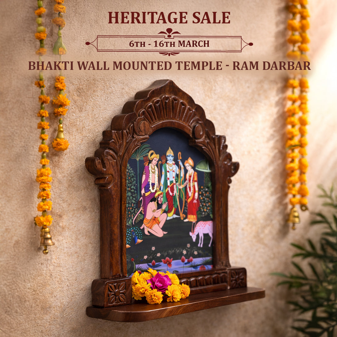 Handcrafted wall temple for your divine corner