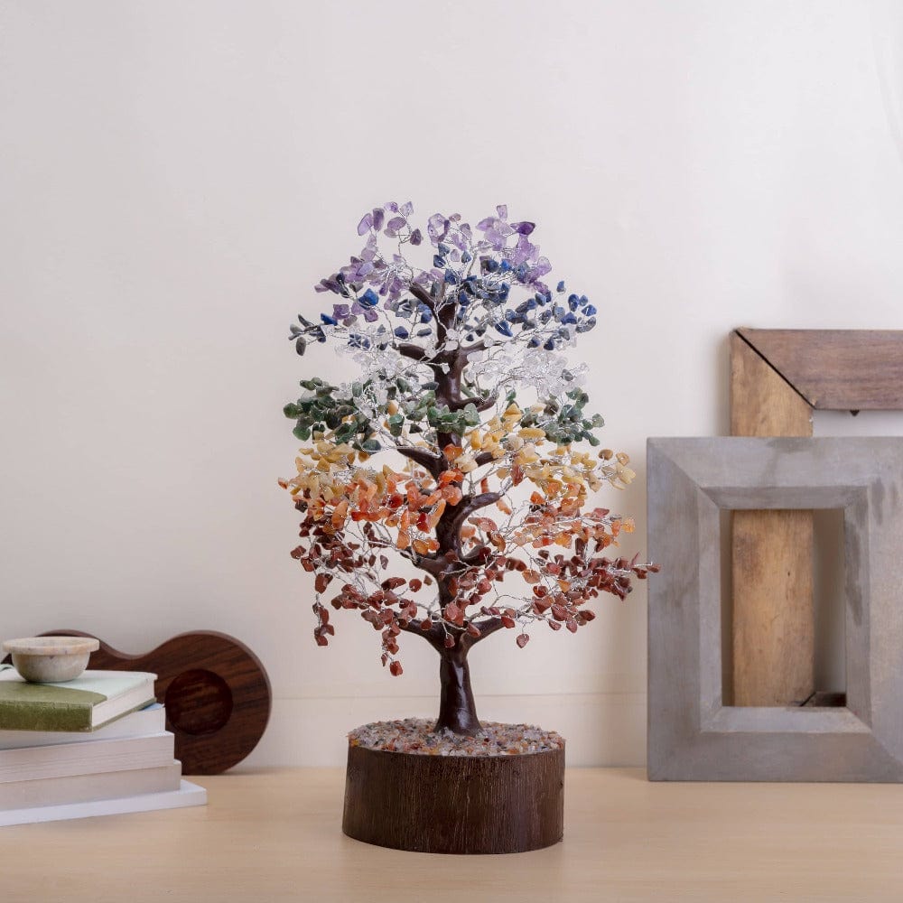 MI Decor 7 Chakra Crystal Gemstone Wishing Tree