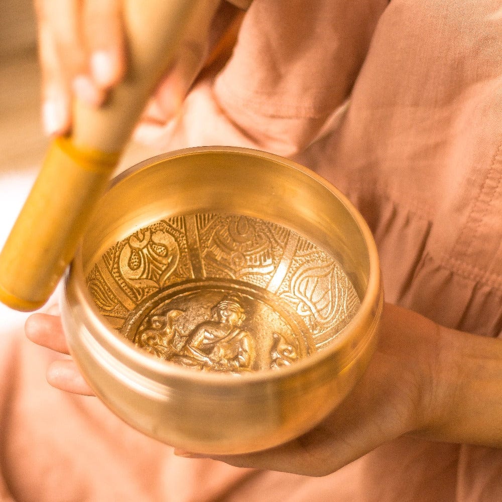 MNL Decorative Bells Sound Therapy Buddha Singing Bowl