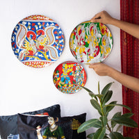 Kalamkari Wall Plates- Set of 3