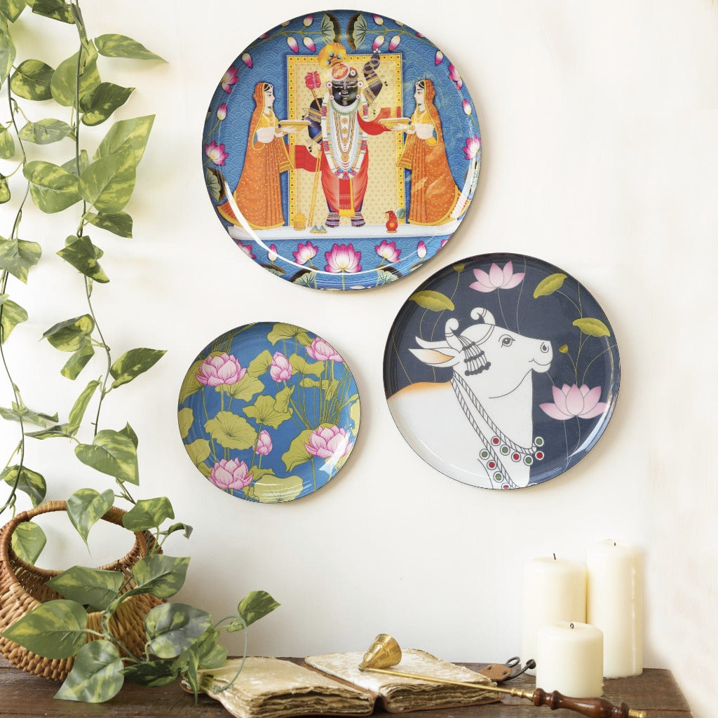 Pichwai Wall Plates - Ritualistic