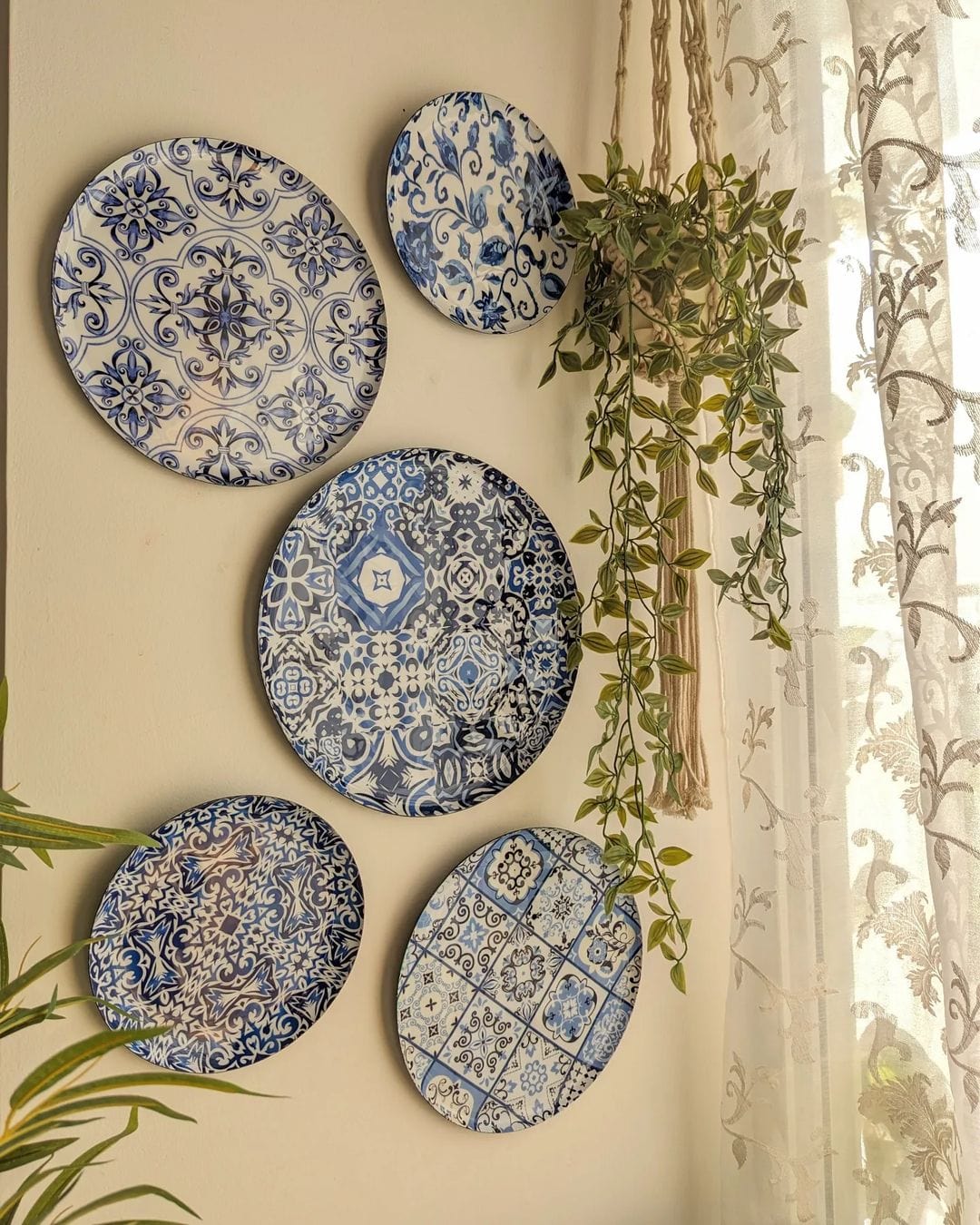 MNL Decorative Plates Portuguese Wall Plates- Set of 5