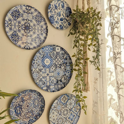 MNL Decorative Plates Portuguese Wall Plates- Set of 5