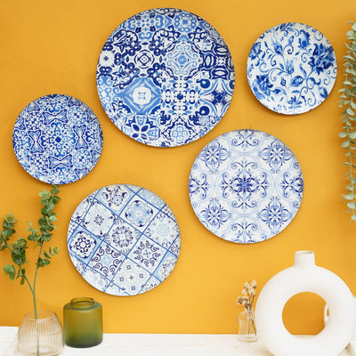MNL Decorative Plates Portuguese Wall Plates- Set of 5