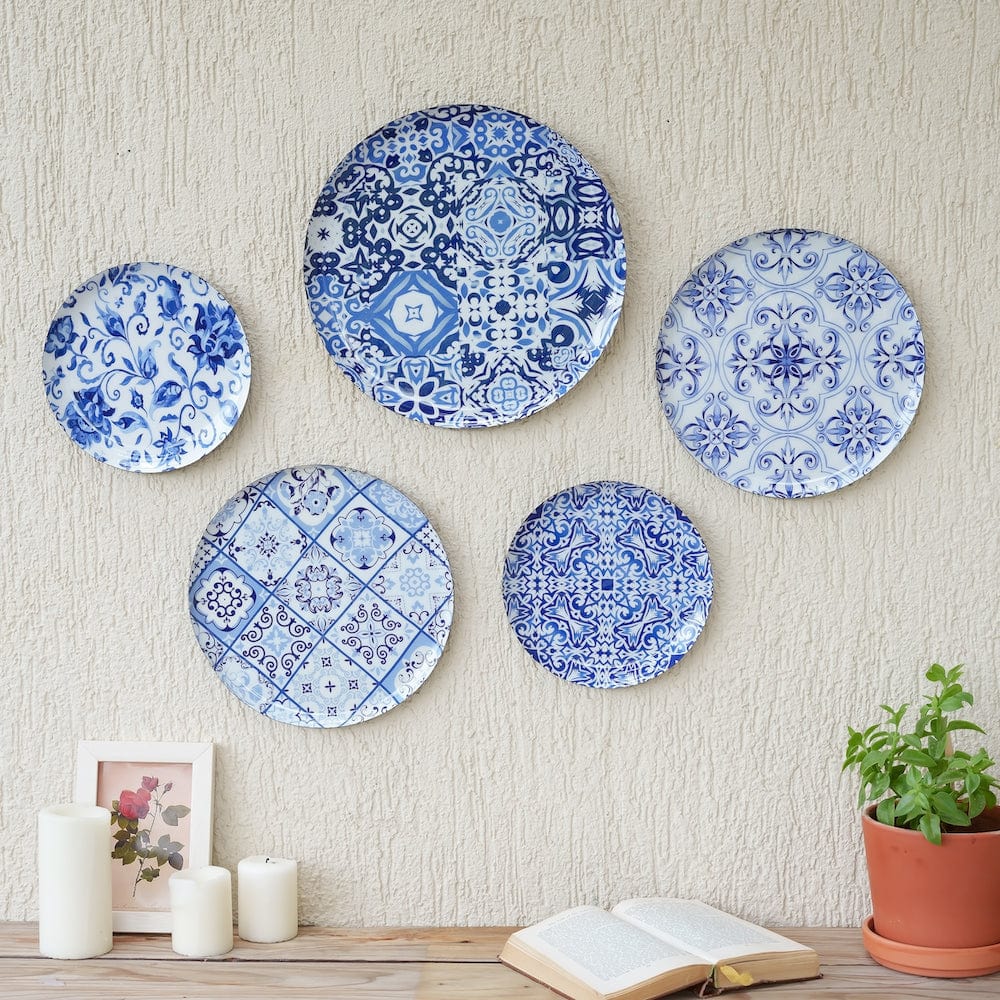 MNL Decorative Plates Portuguese Wall Plates- Set of 5
