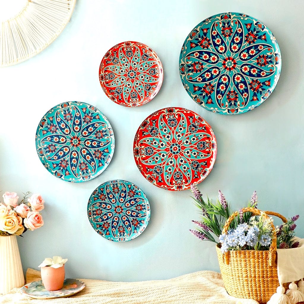 MNL Decorative Plates Turkish Wall Plates - Set of 5