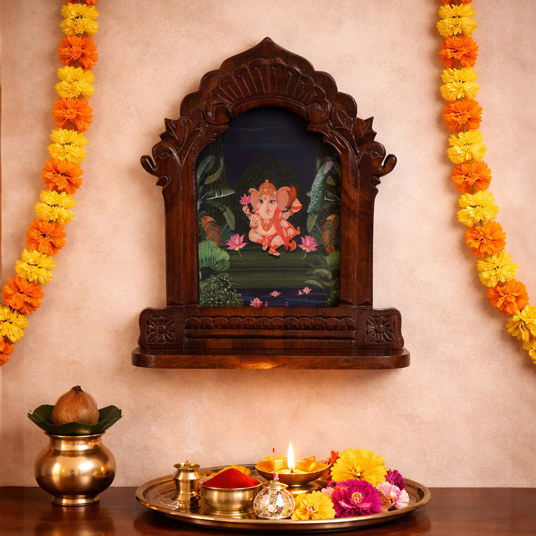 Bhakti Wall Mounted Temple - Ganesha