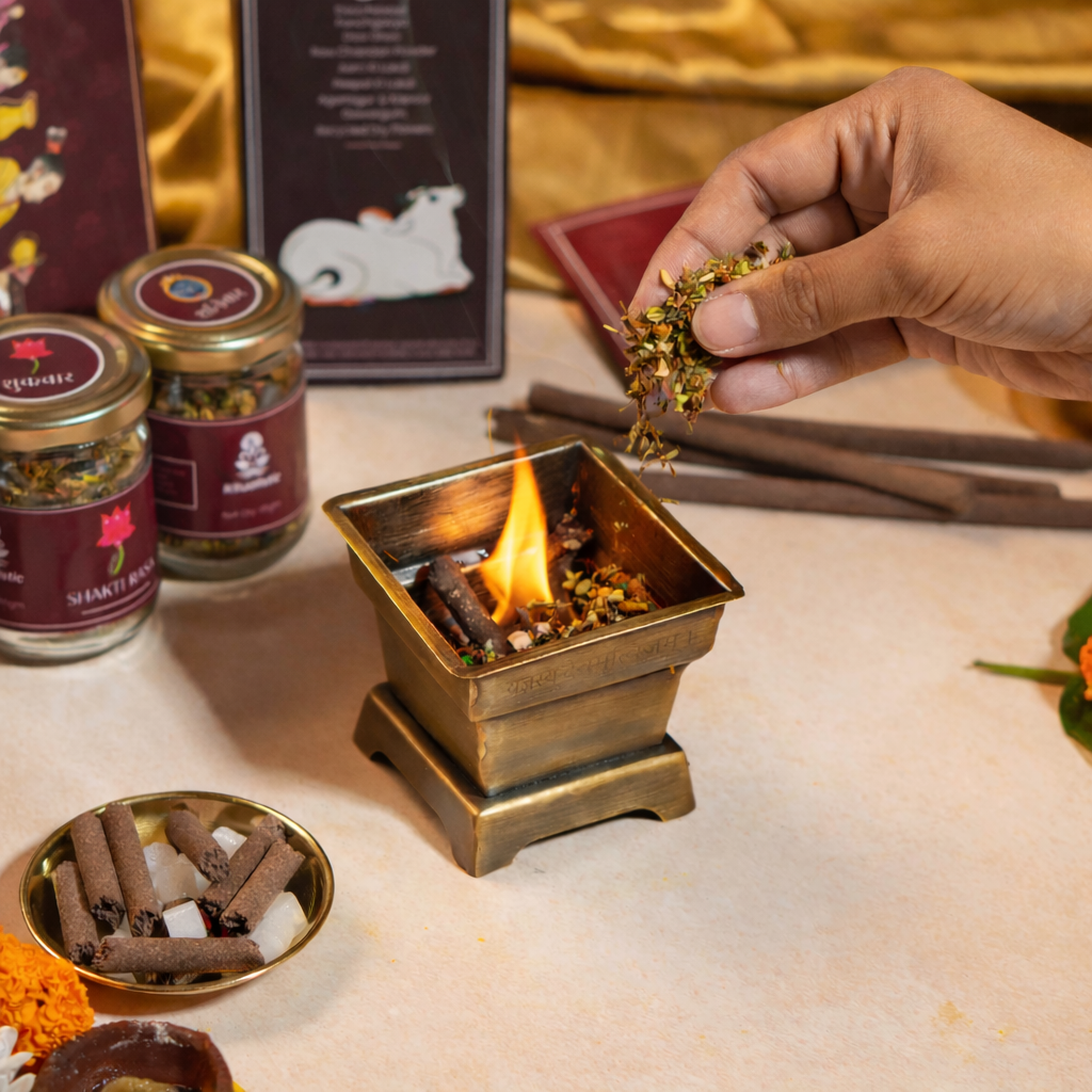 Hawan Samagri Ritual Kit – Set of 4 Sacred Offerings (45 gm each)