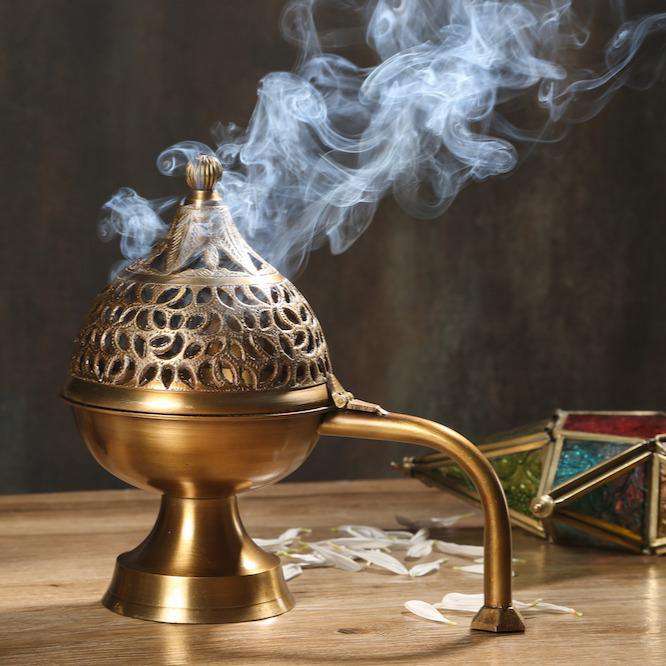 MNL Incense Holders Heritage Brass Hand Loban