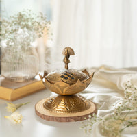 Lotus Brass Loban Lamp I Dhoop Dani | Dhuni