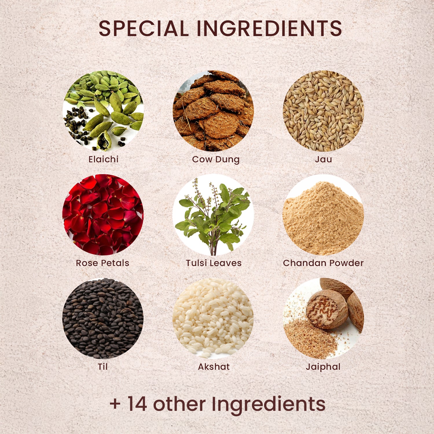 Siya-Ram Pavitra Hawan Samagri- Special Puja Pack with 23 Ingredients (350g)