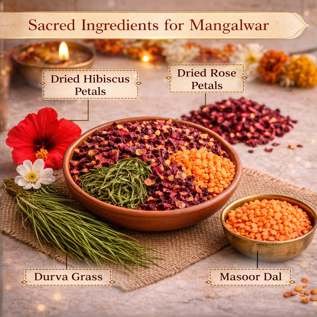 Mangalvar Hanuman Pavitra Hawan Samagri - Tuesday Puja Pack- 350 gm