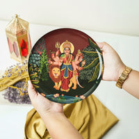 Gods Of India - Set of 5 Wall Plates
