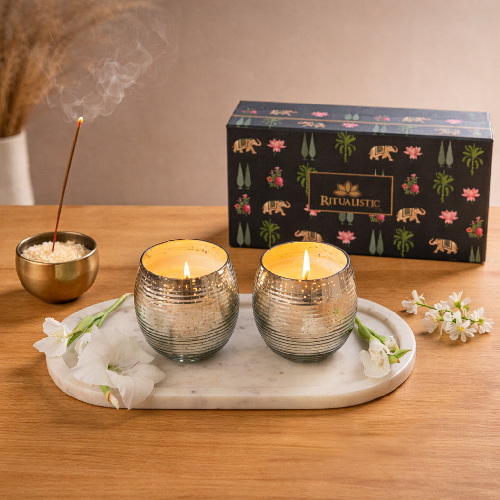 Scented Premium Soy Wax Candle - Set of 2