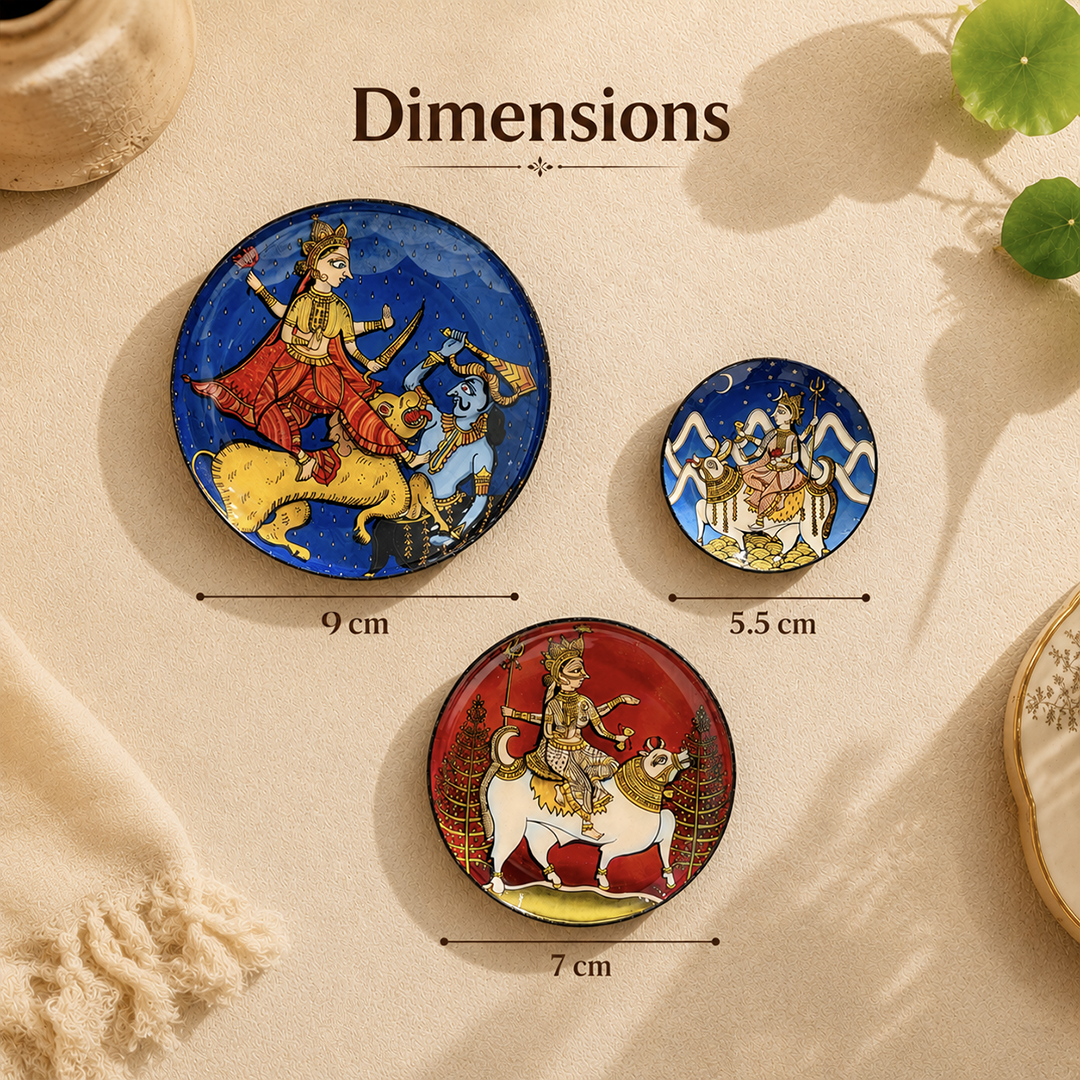 Nav Durga – Set of 3 Goddess Durga Magnets