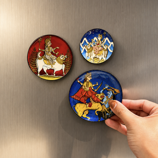 Nav Durga – Set of 3 Goddess Durga Magnets