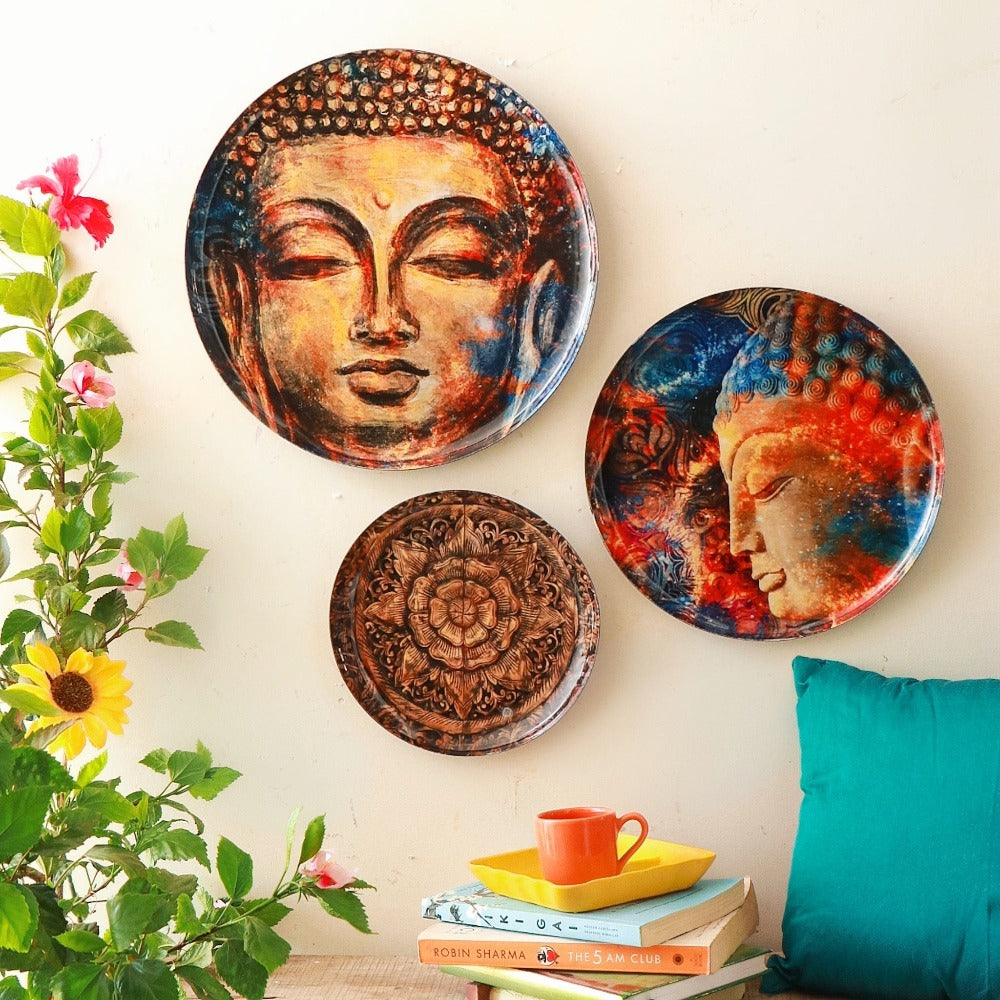Ritualistic Nirvana Wall Plates - Set of 3