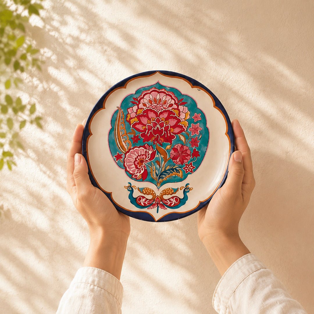 Birds of Paradise Wall Plates- Set of 5