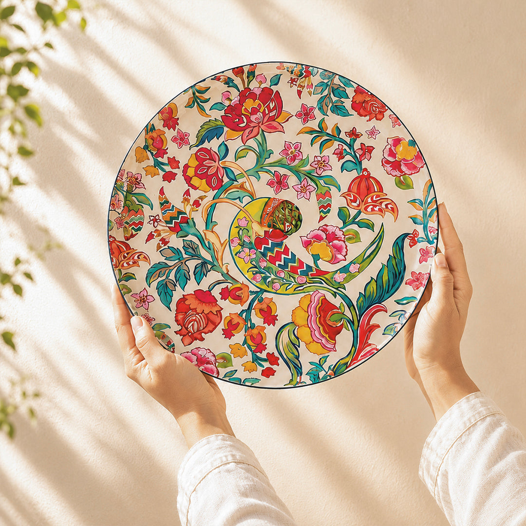 Birds of Paradise Wall Plates- Set of 5