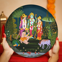Gods Of India - Set of 5 Wall Plates