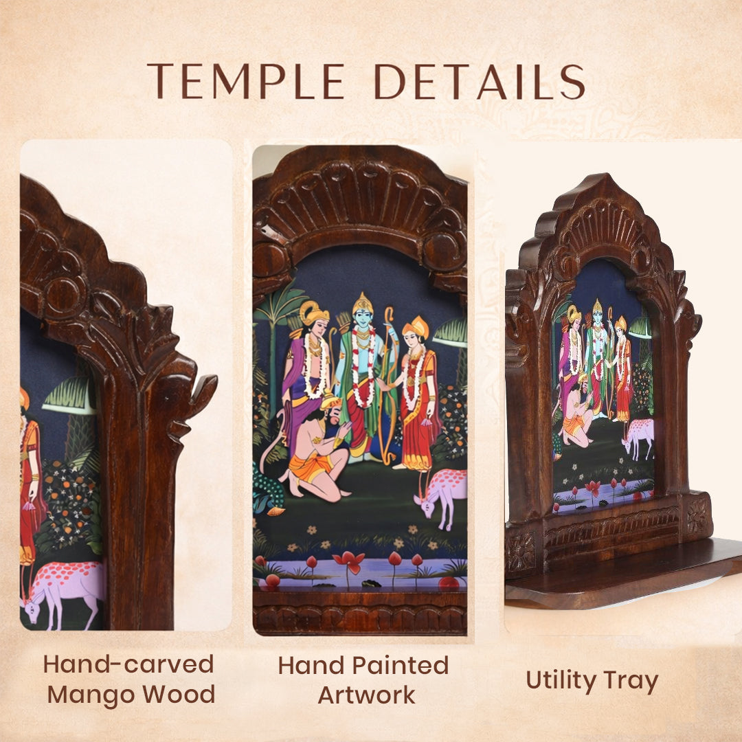 Bhakti Wall Mounted Temple - Ram Darbar