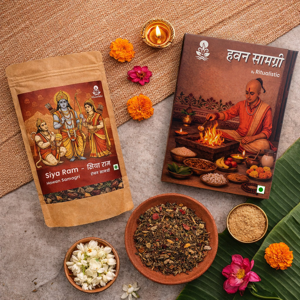 Siya-Ram Pavitra Hawan Samagri- Special Puja Pack with 23 Ingredients (350g)