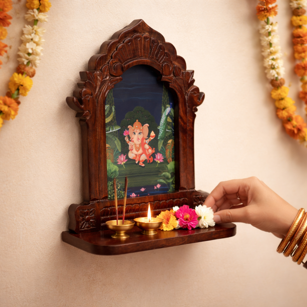 Bhakti Wall Mounted Temple - Ganesha