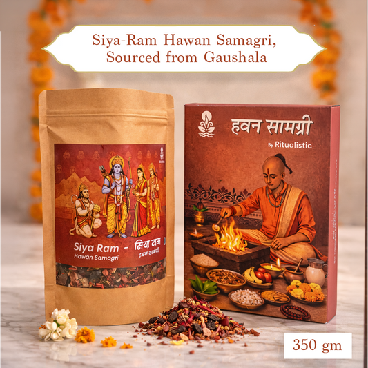 Siya-Ram Pavitra Hawan Samagri- Special Puja Pack with 23 Ingredients (350g)
