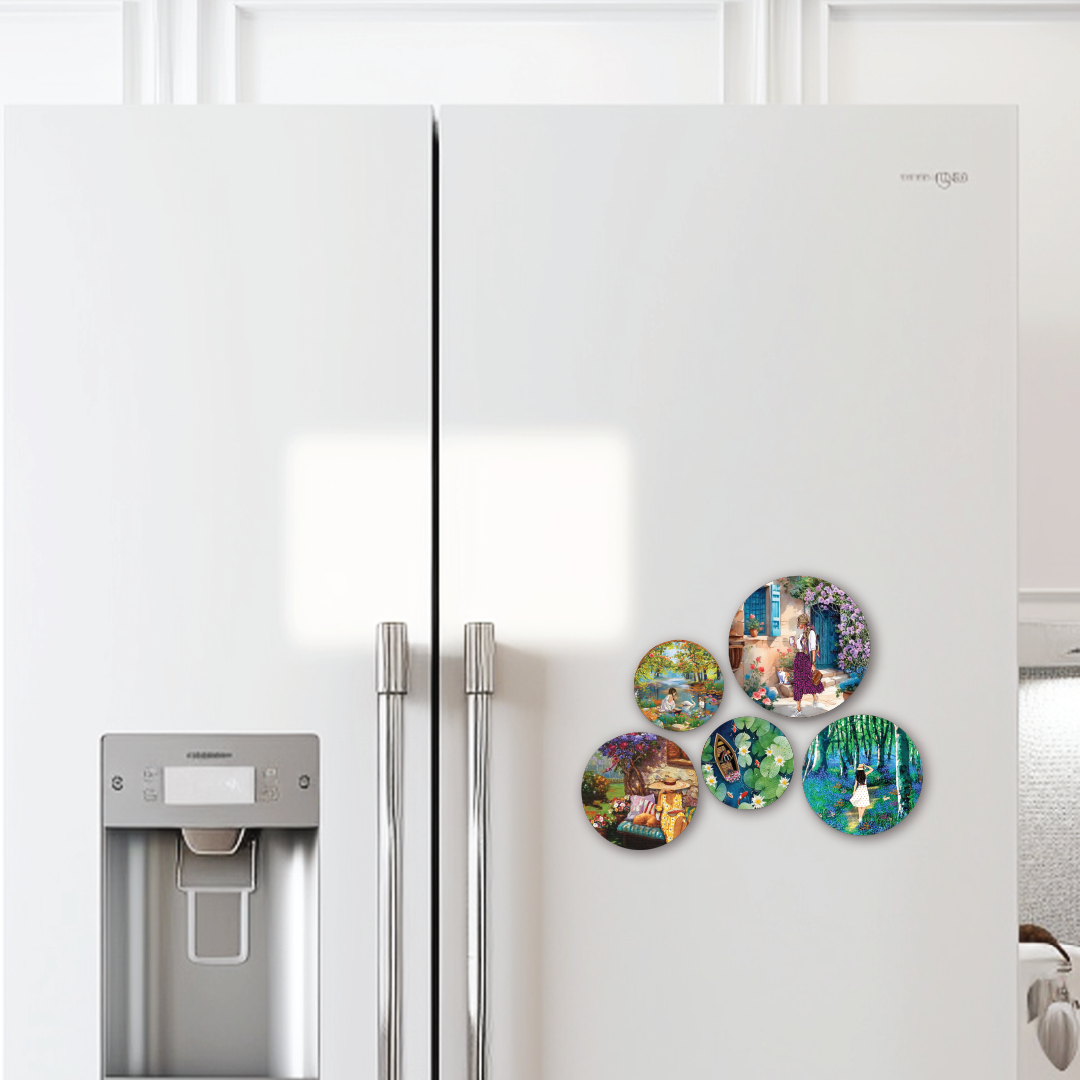 Slice of Life Fridge Magnets- Set of 5
