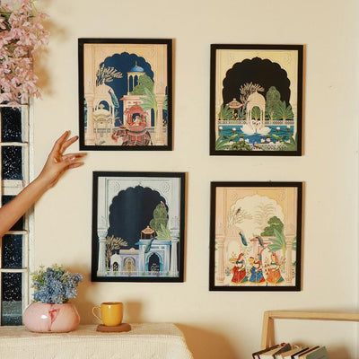 Ritualistic Wall Decor Jodhpur Wall Frames- Set of 4
