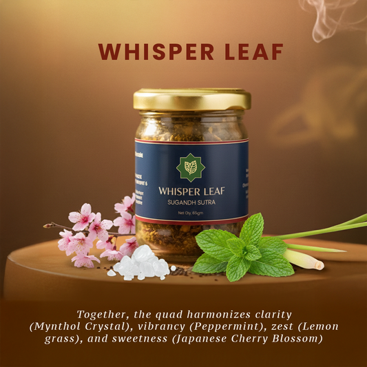 Sugandh-Sutra Bakhoor Fragrance - For Mindfulness 65gm (Whisper Leaf)