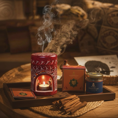 Sugandh Sutra Home Fragrance Bakhoor- Whisper Leaf for Cleansing & Uplifting 65gm